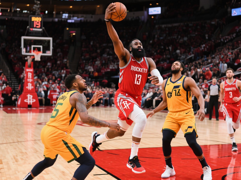 火箭狂胜爵士,掘金惜败马刺,胜场差距拉开至三场 休斯顿火箭队在本场比赛中展现了强大的进攻