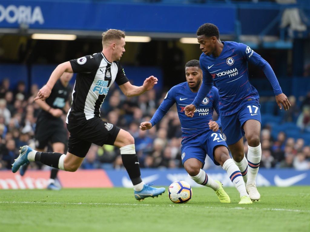 英超-托纳利闪击吉马拉斯破门 十人切尔西0-2纽卡 切尔西在失球后试图反击,但球队的配合显得